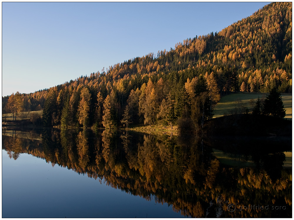 ein klarer Herbstmorgen