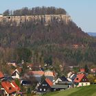 Ein Klassiker ist die Festung Königstein von Süden...