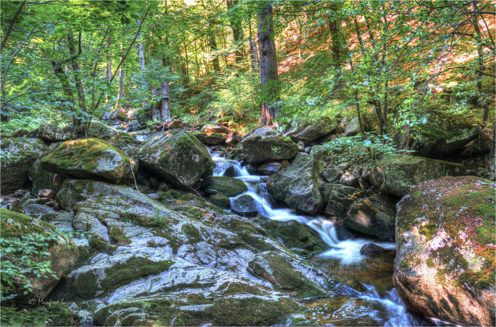 ein kleiner Fluss im  Harz - die Ilse...