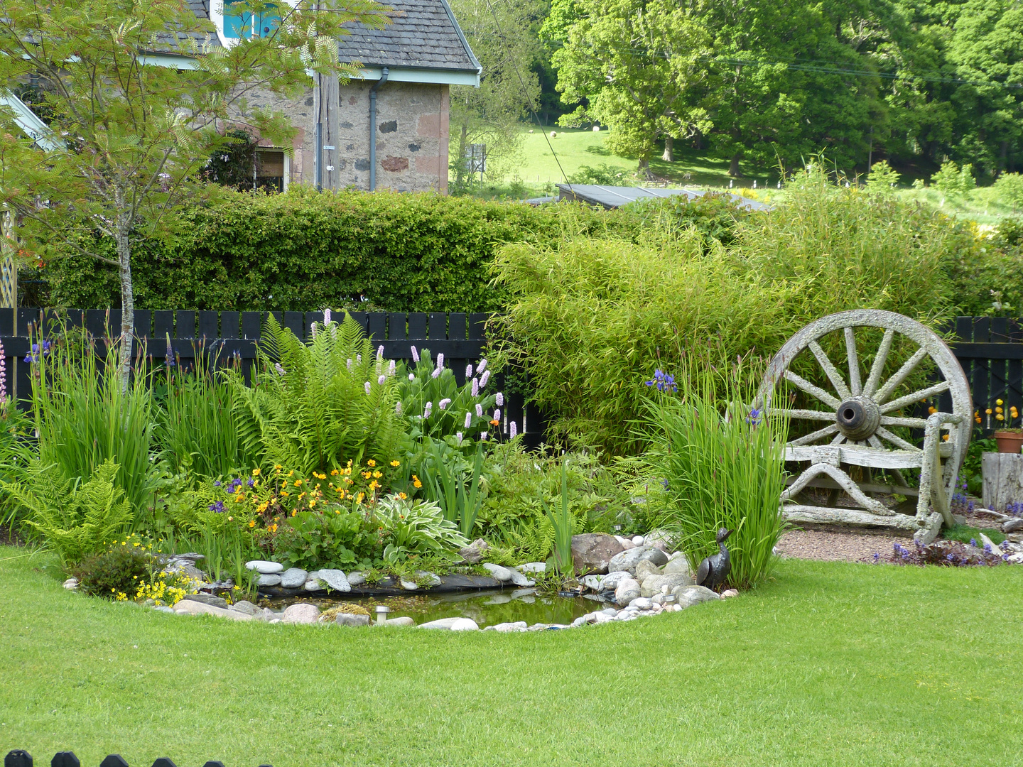 ein kleiner Garten bei Inverness