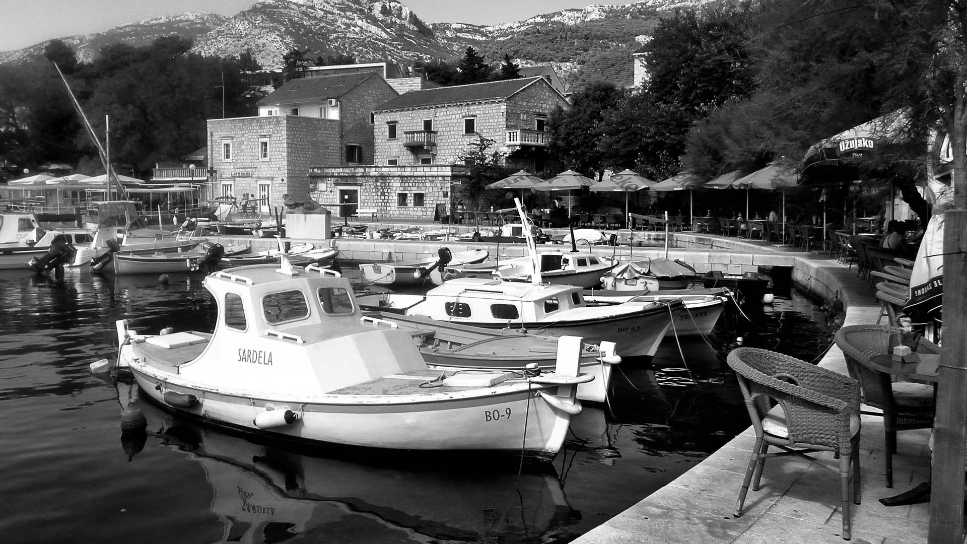 ein kleiner Hafen auf der Insel Brac