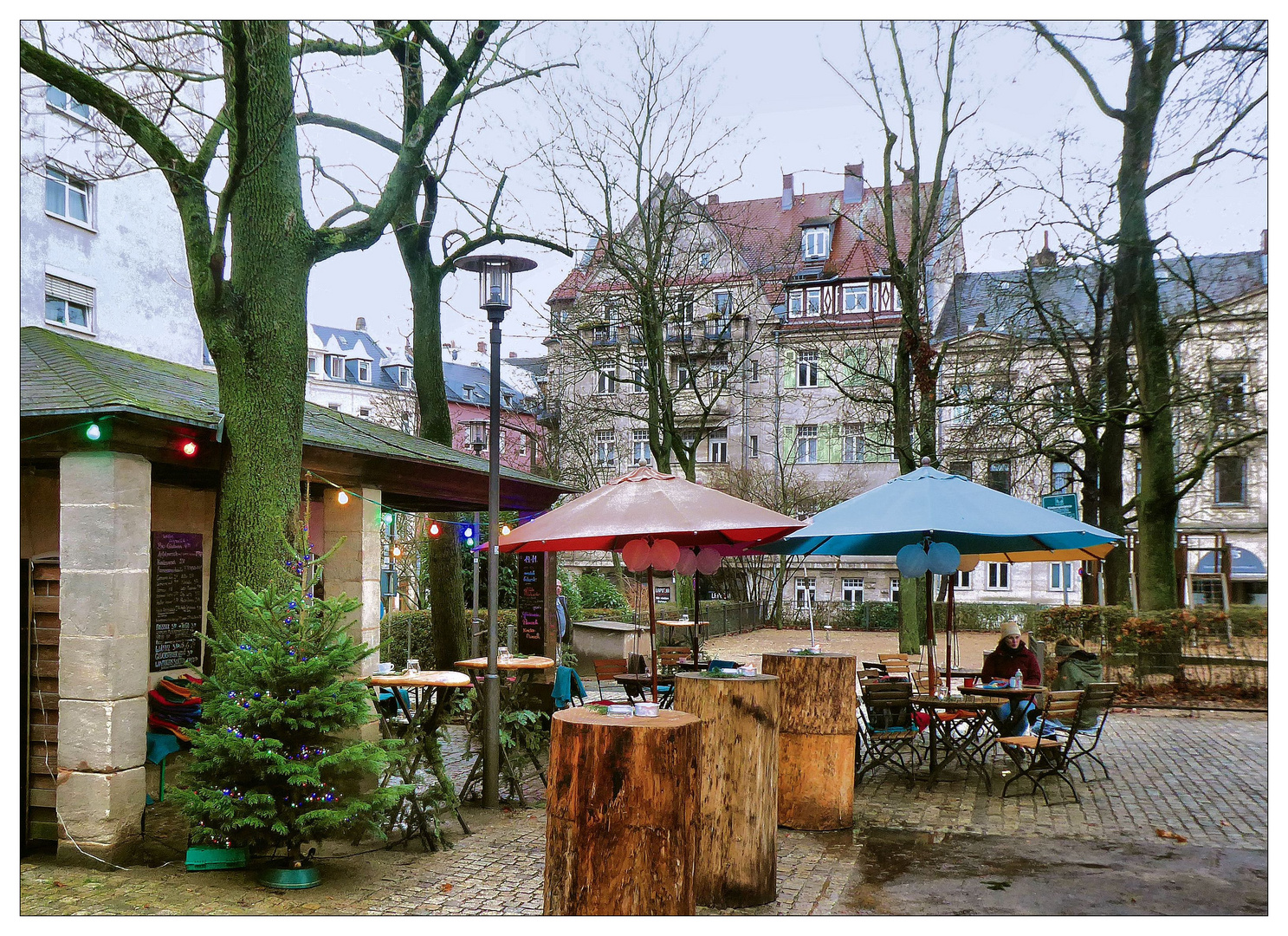 Ein kleiner Kiosk