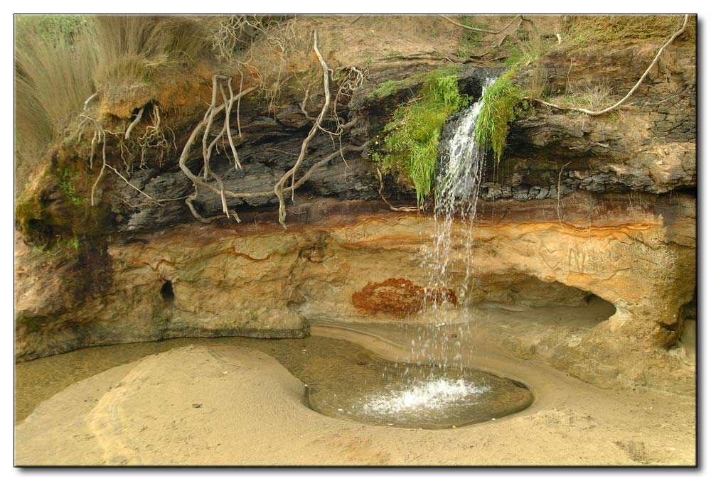 Ein kleiner mini Wasserfall