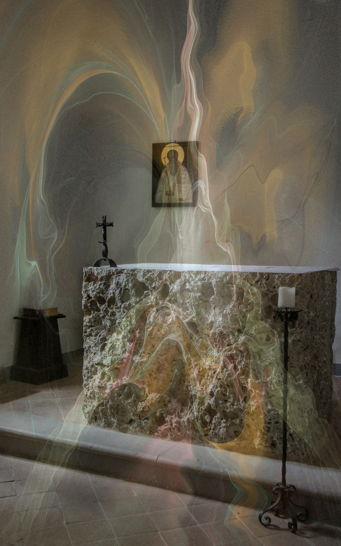 ein kleiner Naturstein-Altar