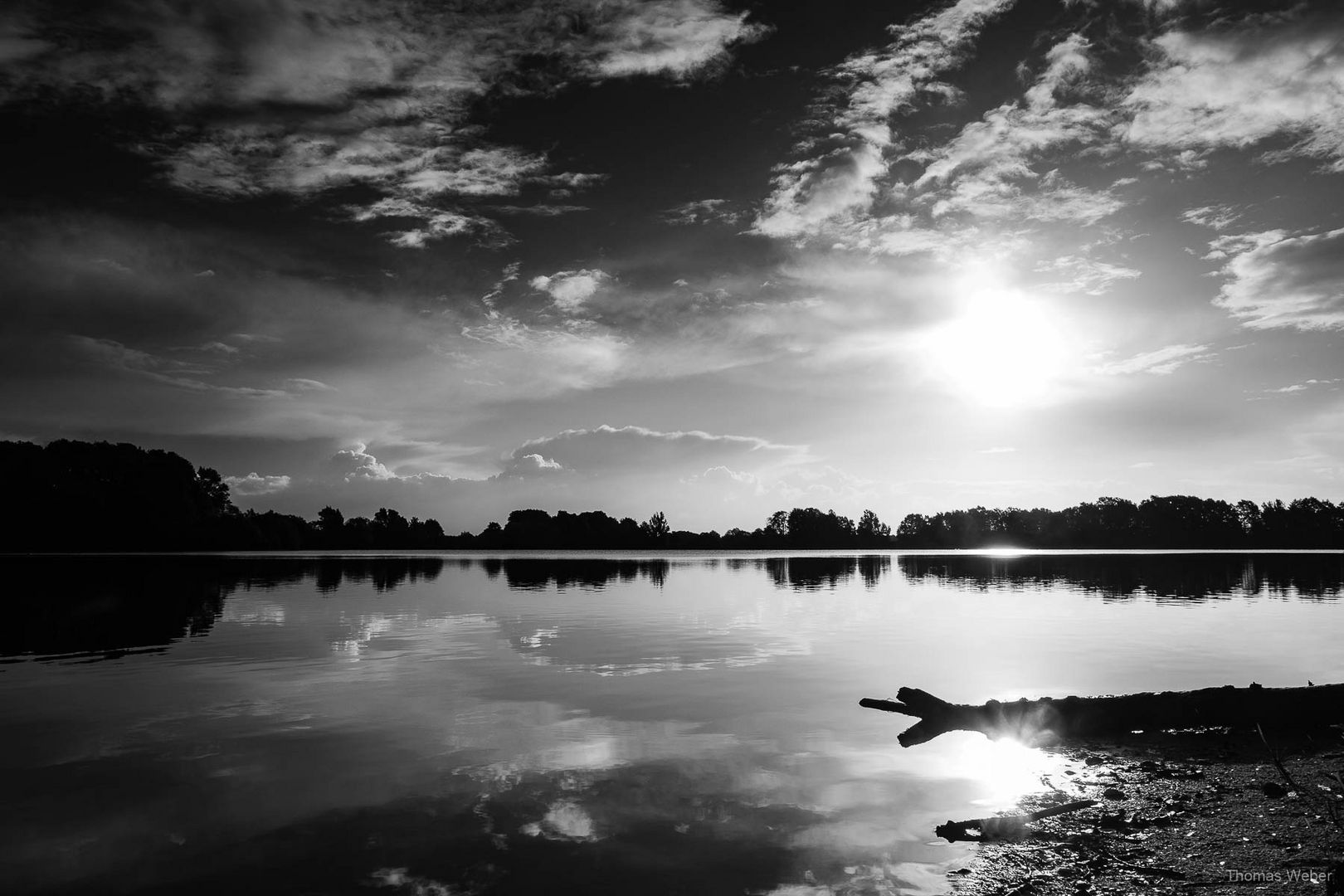 Ein kleiner See in Oldenburg