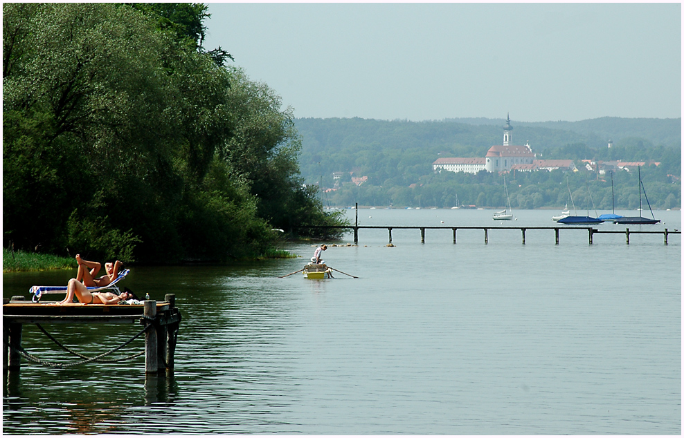 Ein kleiner Vorgeschmack auf den Sommer ....... am Ammersee