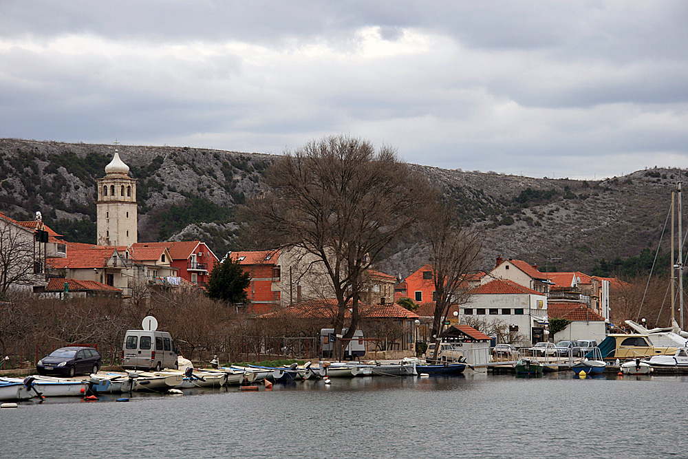 Ein kleines Dorf in Kroatien