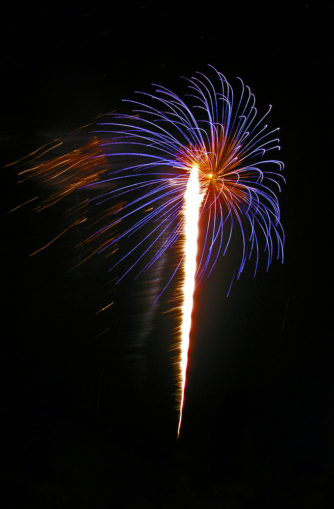 Ein kleines Feuerwerk gab es auch anläßlich des Hafenfestes in Hörnum