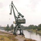 Ein Kran im Hafen