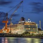  Ein Kreuzfahrer im Kaiserdock der Lloyd-Werft