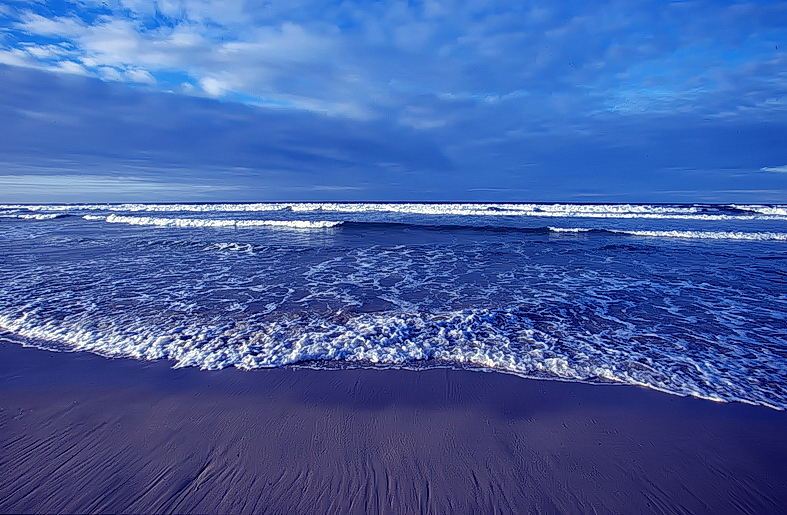 Ein kühler Morgen am Atlantik...