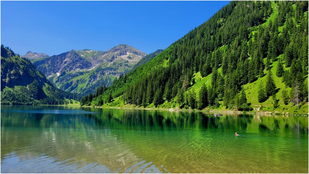 Ein kühles Bad im Visalpsee