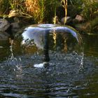 ein kugelnder Springbrunnen