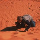 Ein kurioser aber lustiger Anblick im Sand der Sahara...