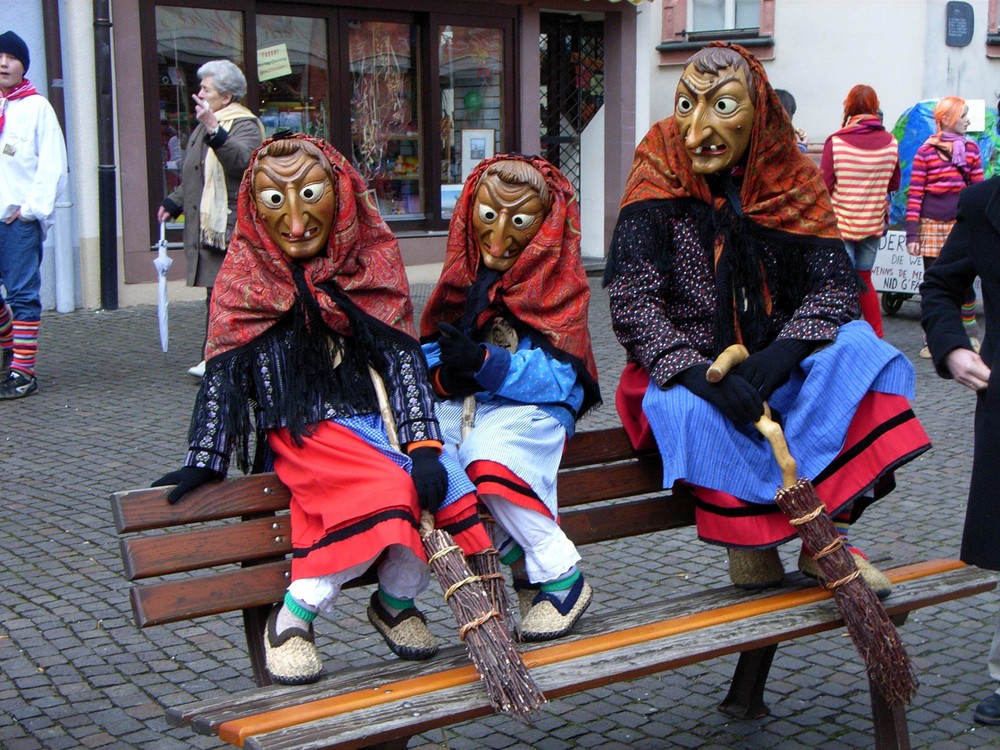 ein kurze Verschnaufspause für die Gengenbacher Hexen . . .