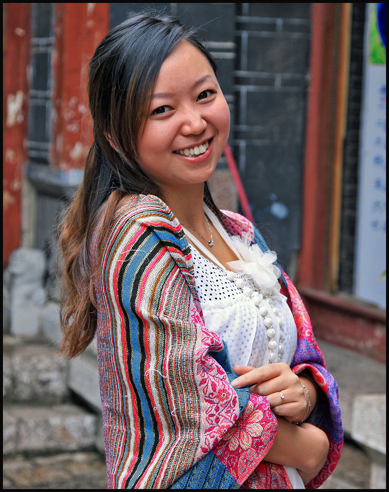 Ein Lächeln von China Girl