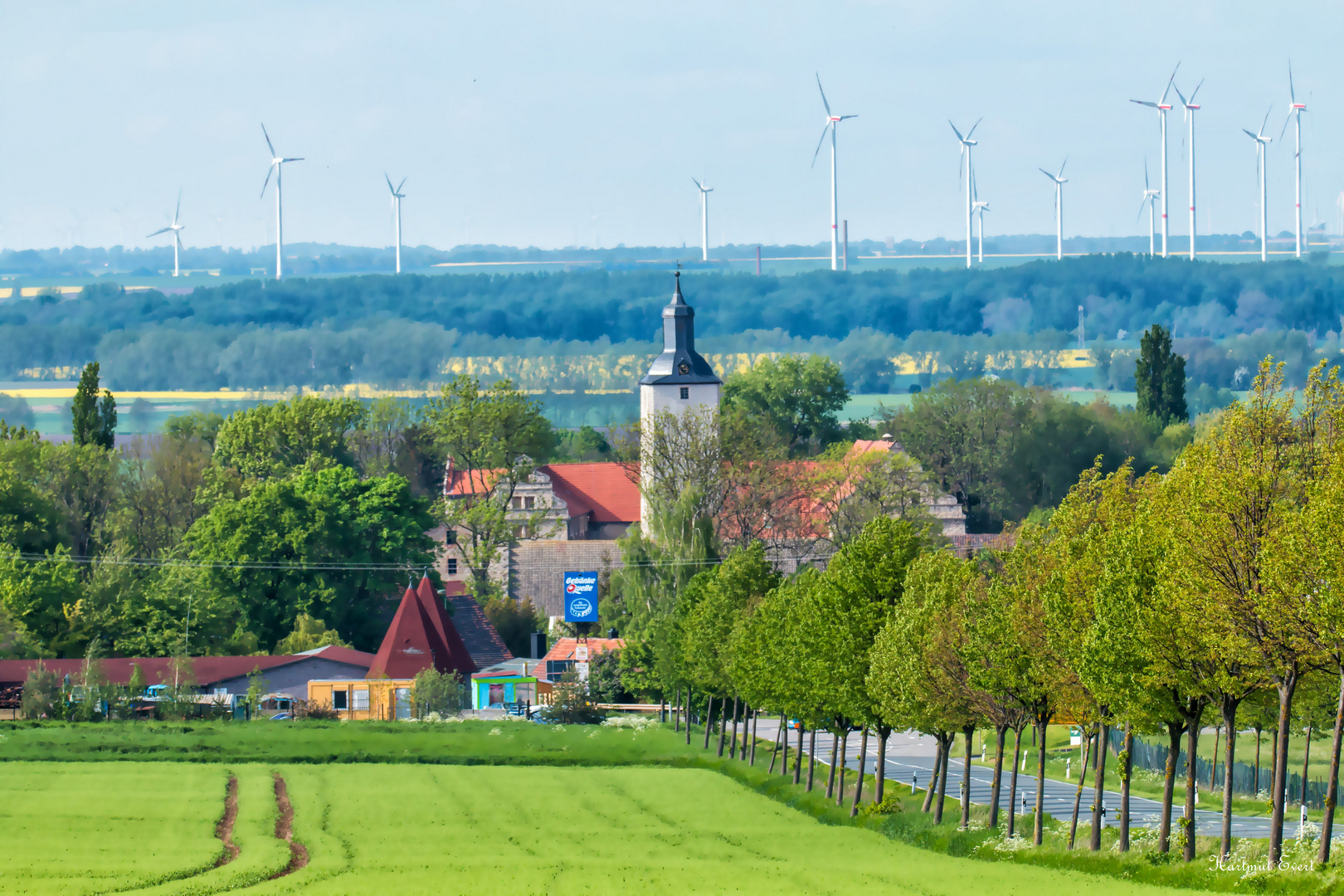 Ein Ländliches Dorf in der Egelner Mulde.