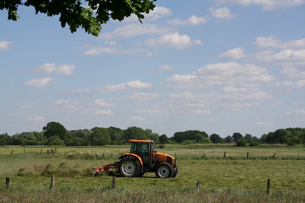 Ein Landwirt bei der Arbeit