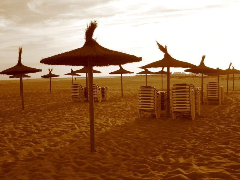 ein langer Strandtag geht zu Ende