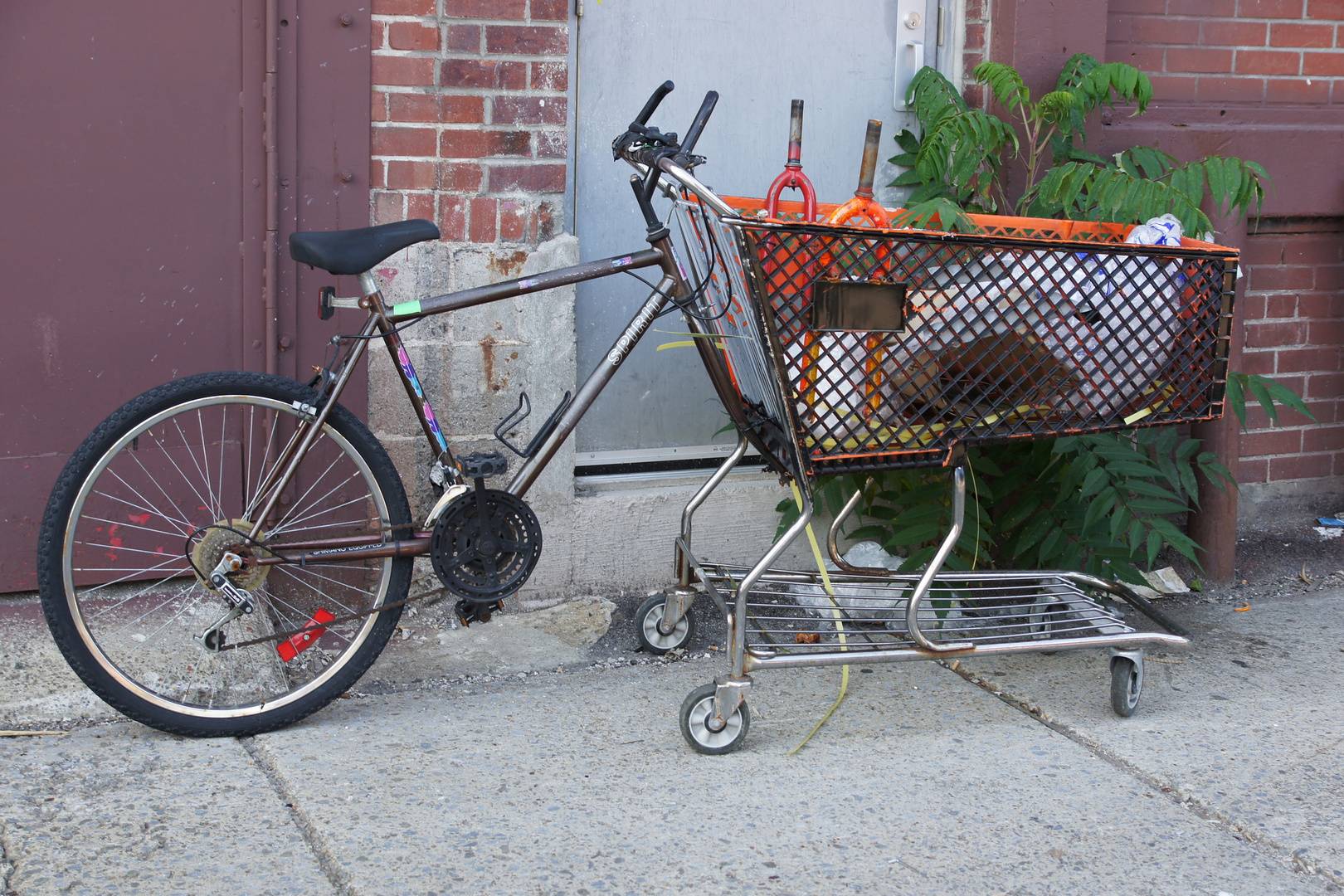 Ein Lastenfahrrad