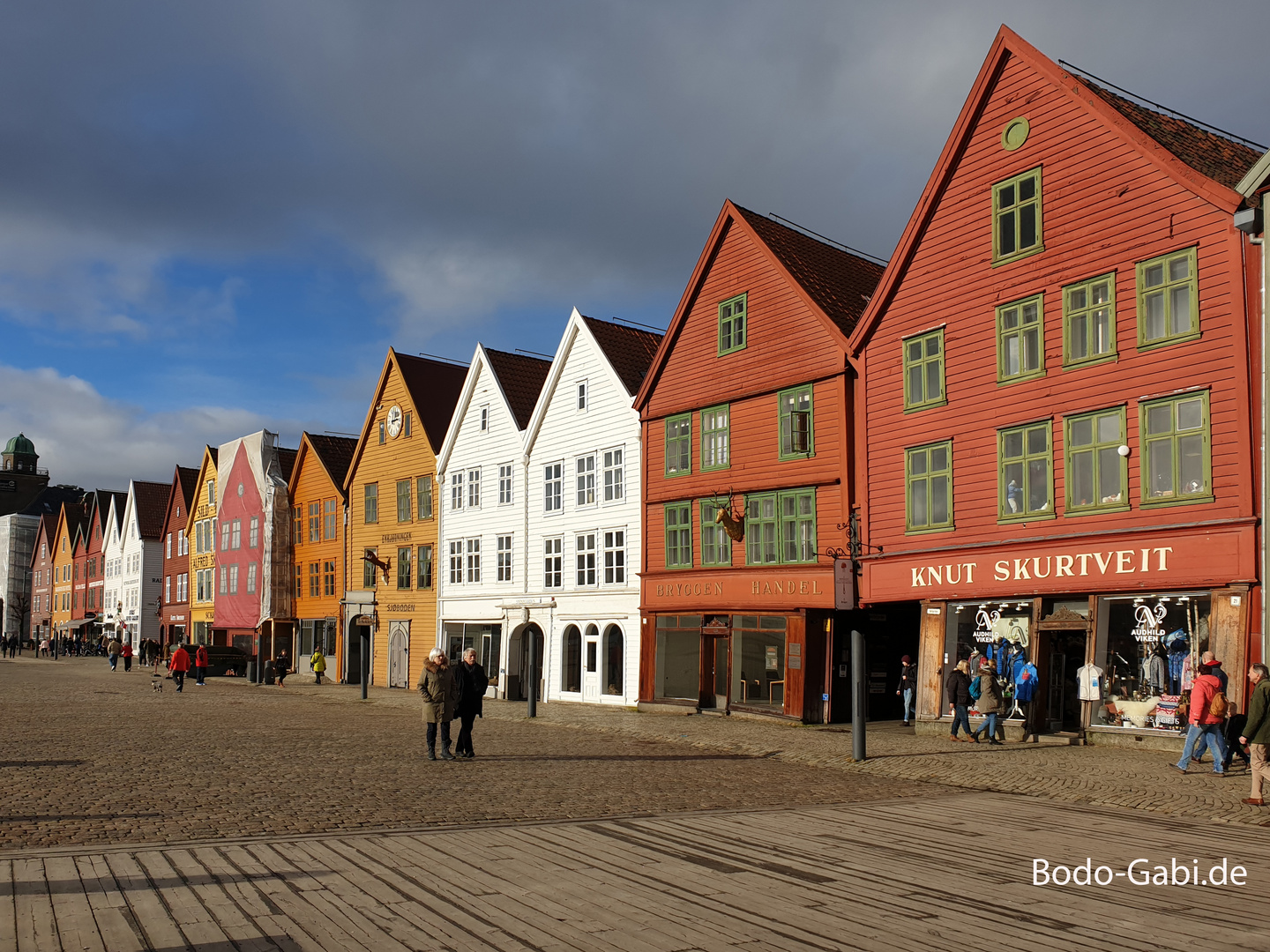 Ein leeres Bryggen