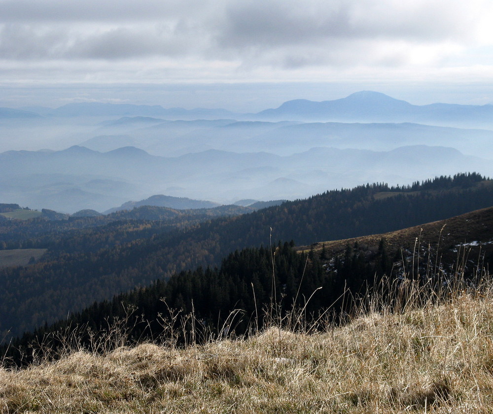 Ein letzter Ausblick, dann ist Schluss mit Wandern...