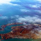 Ein letzter Blick aus dem Flieger auf Venedig