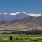 Ein letzter Blick zurück auf das Tian-Shan-Gebirge...