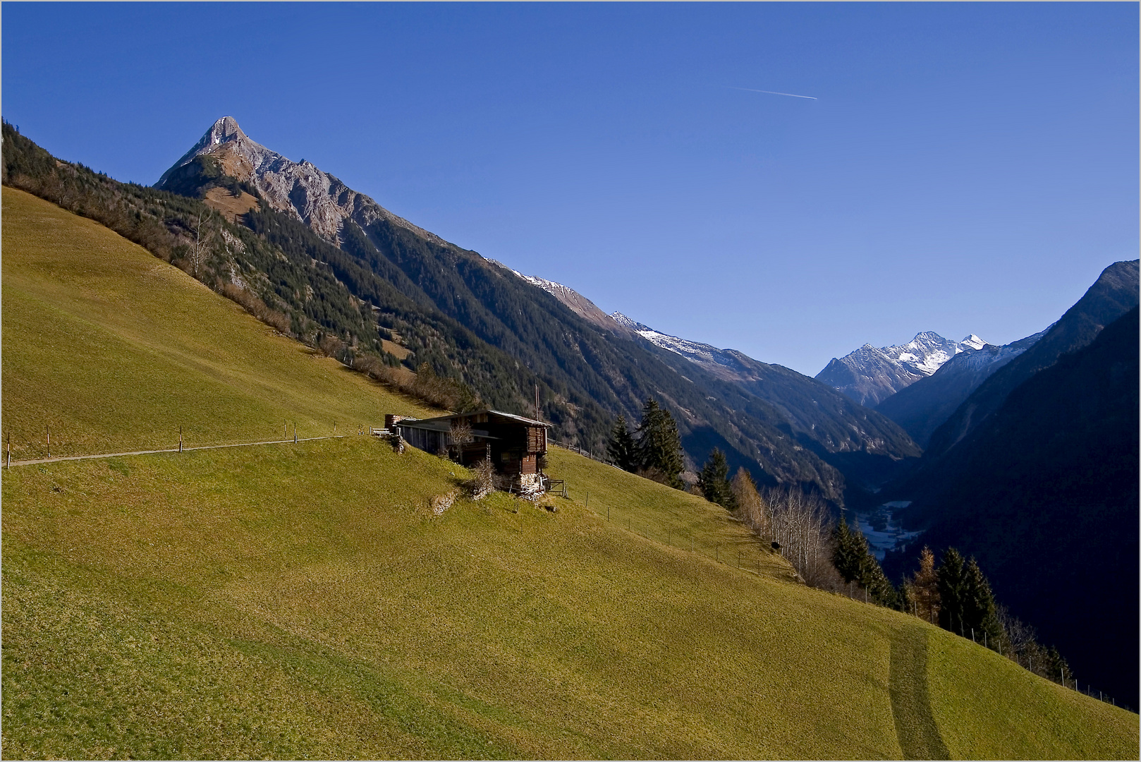 ein letzter Blick zurück zum Kolm und Zillergrund