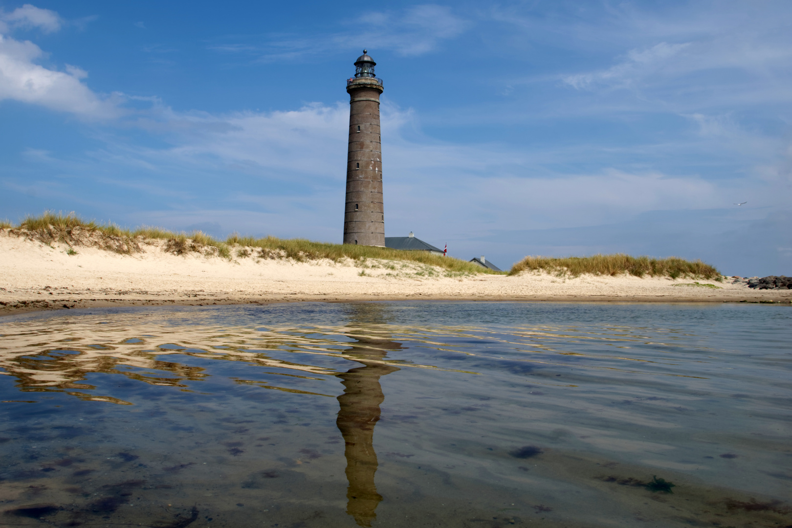 Ein Leuchtturm in Skagen, Dänemark