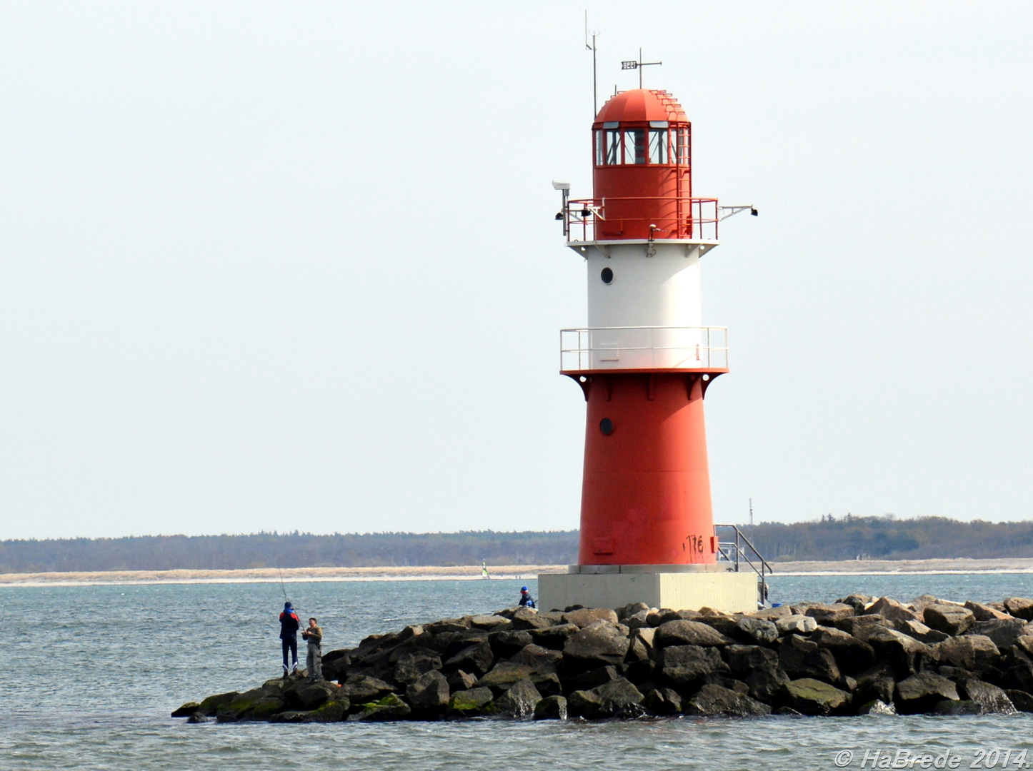 Ein Leuchtturm in Warnemünde