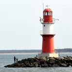 Ein Leuchtturm in Warnemünde