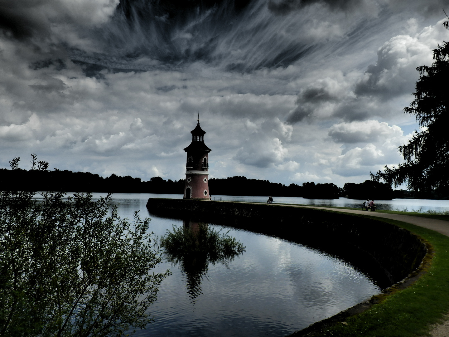 Ein Leuchtturm mitten im Land