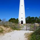 Ein Leuchturm auf der Insel Schiemonnikook in Holland.