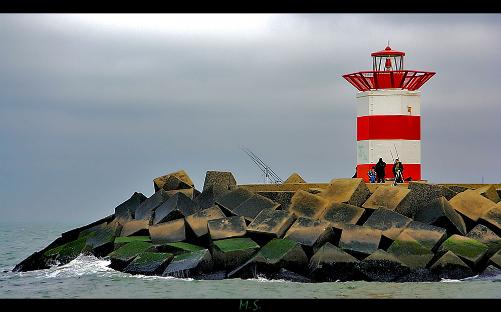 Ein Leuchturm in Scheveningen