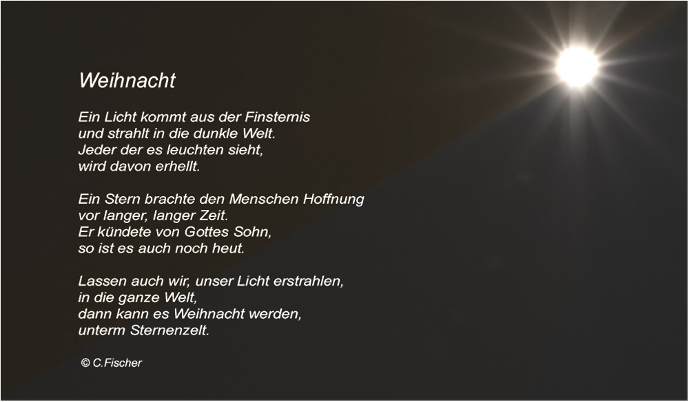 Ein Licht kommt....