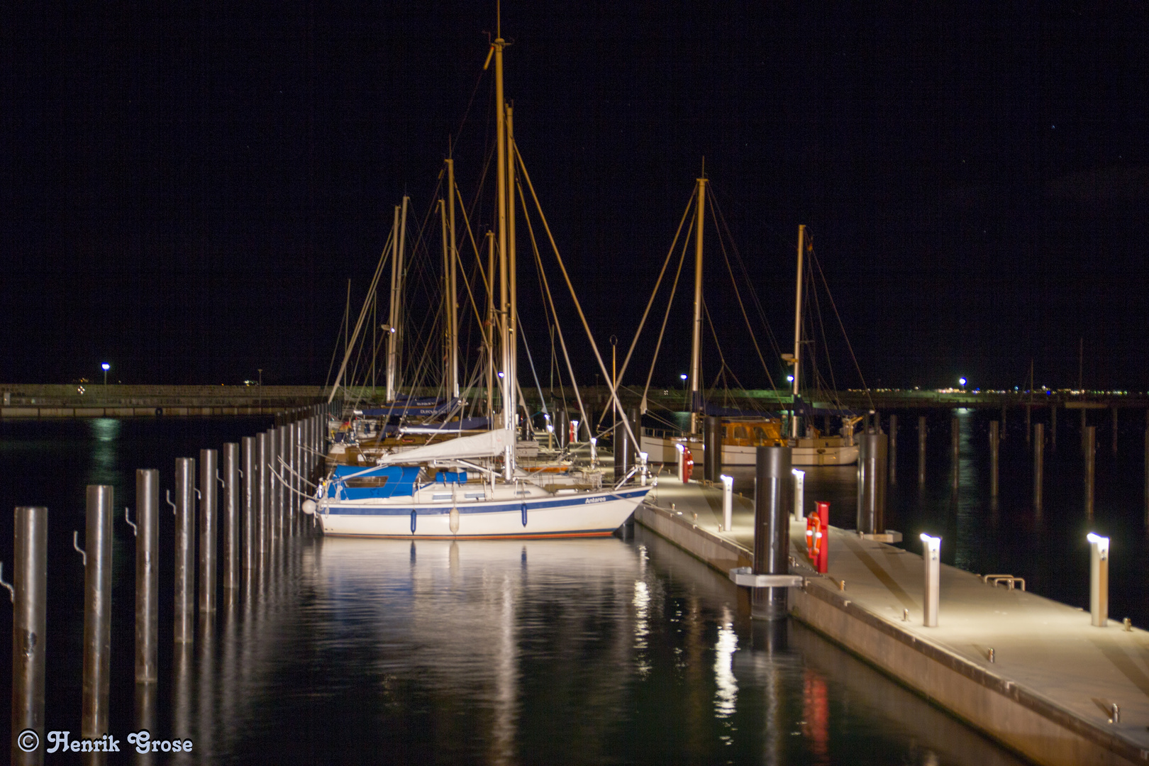 ein Liegeplatz im Hafen von Sassnitz