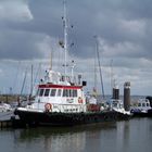 Ein Lotsenboot im Nassauhafen von Wilhelmshaven