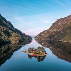 Ein Luftbild aus Südnorwegen