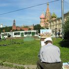 Ein malerischer Blick auf den Roten Platz