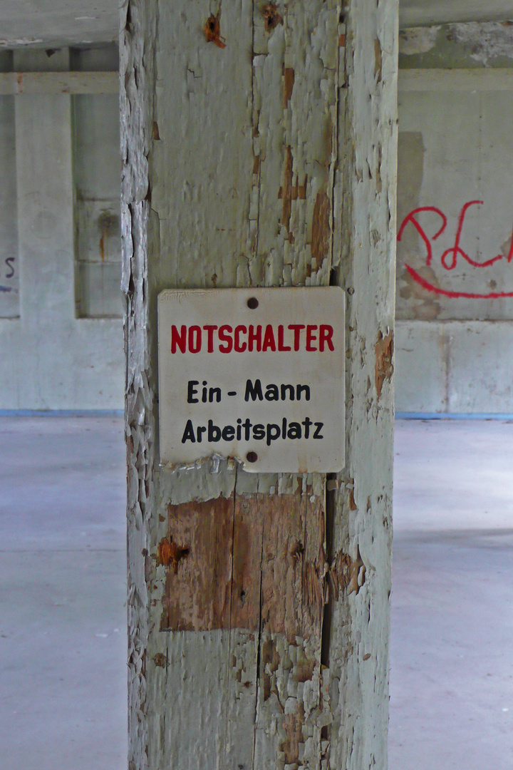 Ein- Mann Arbeitsplatz