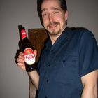Ein Mann und sein Bier