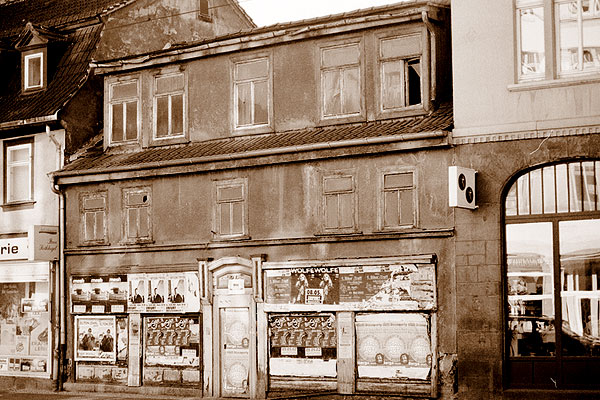 Ein marodes Haus in Erfurt