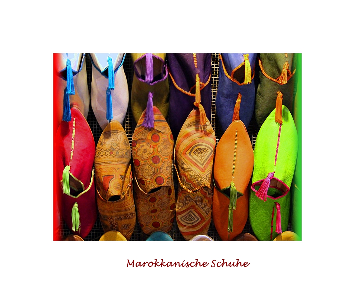 ein marokkanischer Schuhladen...