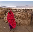 Ein Masai Dorf am Rande des Ngorongoro Krater