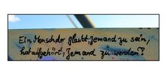 "Ein Mensch, der glaubt...