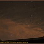 Ein Meteorit in der Nikolausnacht , Santa Claus is coming, flying near Orion