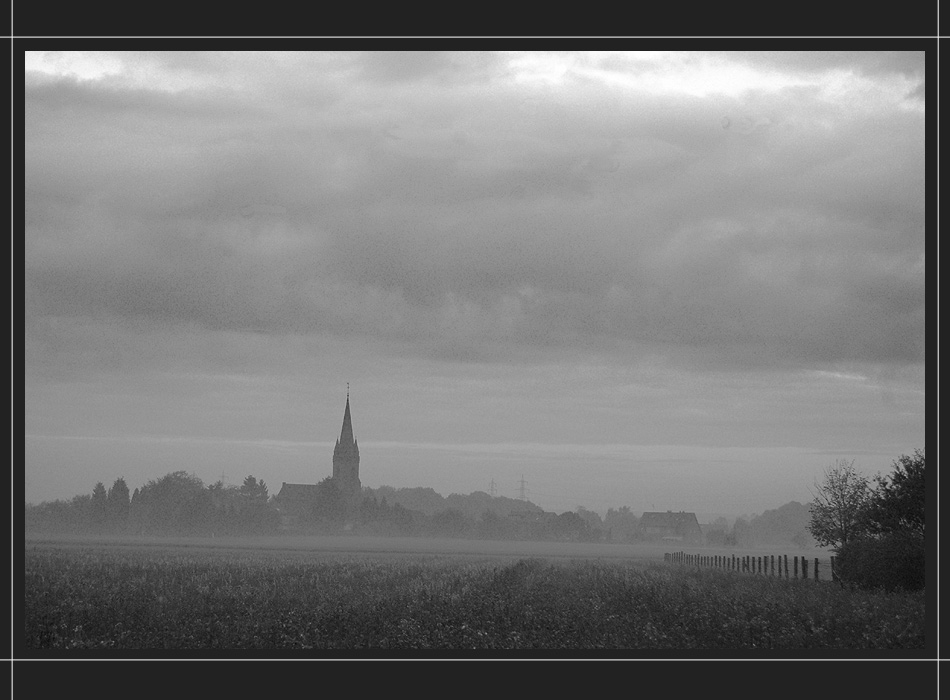 ein morgen am niederrhein #3_monochrome