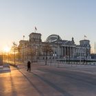 Ein Morgen am Reichstag