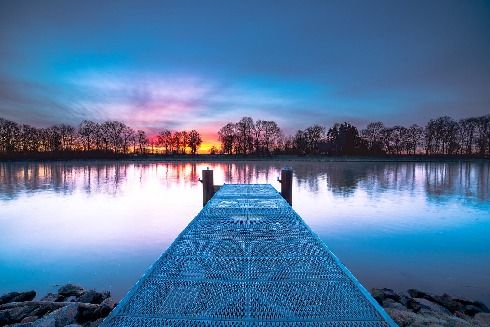 Ein Morgen an der Weser